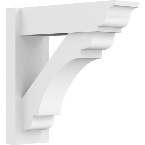 Ekena Millwork Olympic Architectural Grade PVC Outlooker with Traditional Ends, 7"W X 20"D X 20"H OUTP07X20X20OLY01 - main